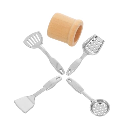 VANZACK 5 Stück Puppenhaus Kochgeschirr Realistische Mini Küchenwerkzeuge für Puppenhaus Rollenspiel und Dekoration VANZACK 5 Stück Puppenhaus Kochgeschirr Realistische Mini Küchenwerkzeuge für Puppenhaus Rollenspiel und Dekoration von VANZACK