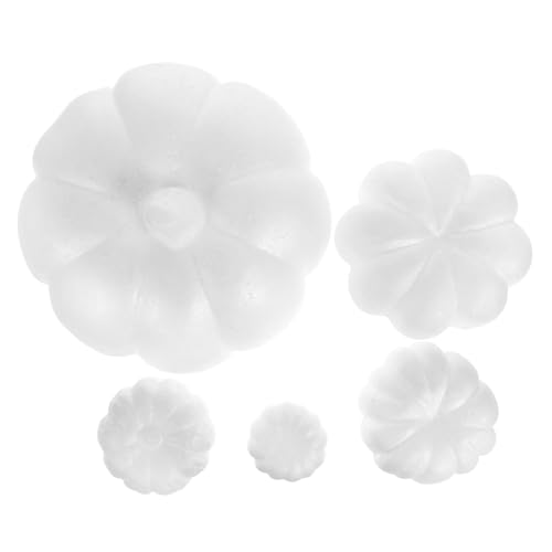 VANZACK 5 Stück Teiliges DIY Kürbis Bastelset Weiß Schaumstoff Kürbis Handwerk Zubehör zur Kreativität und Feinmotorik für Mädchen Halloween Herbstdekoration VANZACK 5 Stück Teiliges DIY Kürbis Bastelset Weiß Schaumstoff Kürbis Handwerk Zubehör zur Kreativität und Feinmotorik für Mädchen Halloween Herbstdekoration von VANZACK