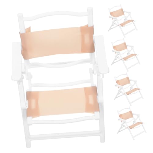 VANZACK 5 Stück Teiliges Miniatur-strandliegestuhl- Klappbare Mini Liegestühle aus Kunststoff Puppenhaus-möbel Zubehör Realistische Outdoor-möbel für Rollenspiele Kompatibel mit VANZACK 5 Stück Teiliges Miniatur-strandliegestuhl- Klappbare Mini Liegestühle aus Kunststoff Puppenhaus-möbel Zubehör Realistische Outdoor-möbel für Rollenspiele Kompatibel mit von VANZACK