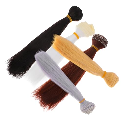 VANZACK 5 Stück Teiliges Synthetische Gerade Puppenperücken Lang Langlebig Einfach Anzubringen für DIY Puppenhaar Bastelbedarf Vielseitig Modisch Kreative Frisuren VANZACK 5 Stück Teiliges Synthetische Gerade Puppenperücken Lang Langlebig Einfach Anzubringen für DIY Puppenhaar Bastelbedarf Vielseitig Modisch Kreative Frisuren von VANZACK