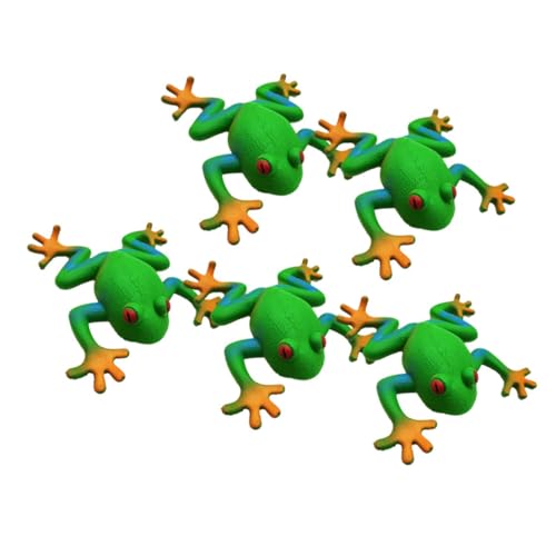 VANZACK 5 Stück Teiliges Weiches Froschspielzeug aus Dehnbarem Material Stressabbauendes Zappelspielzeug für Erwachsene Fingerflexibilitätsförderndes Kompaktes und Tragbares VANZACK 5 Stück Teiliges Weiches Froschspielzeug aus Dehnbarem Material Stressabbauendes Zappelspielzeug für Erwachsene Fingerflexibilitätsförderndes Kompaktes und Tragbares von VANZACK