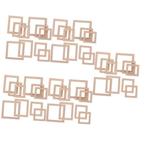 VANZACK 50 Stck. Teiliges Miniatur Bilderrahmen aus Holz für Puppenhaus DIY Basteln Unlackiert Handgefertigt Robuste Mini Fotorahmen Wanddekoration für Puppenmöbel VANZACK 50 Stck. Teiliges Miniatur Bilderrahmen aus Holz für Puppenhaus DIY Basteln Unlackiert Handgefertigt Robuste Mini Fotorahmen Wanddekoration für Puppenmöbel von VANZACK