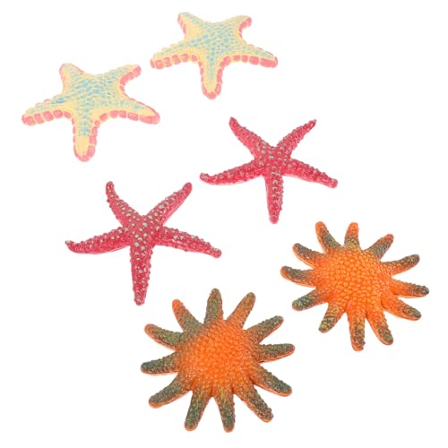 VANZACK 6 Stück 6 teiliges realistische Seestern Figuren aus leichtem sicherem Material dekorative Meeres Tiermodelle für Sommerpartys Pool Stranddeko vielseitig einsetzbar Lernhilfe VANZACK 6 Stück 6 teiliges realistische Seestern Figuren aus leichtem sicherem Material dekorative Meeres Tiermodelle für Sommerpartys Pool Stranddeko vielseitig einsetzbar Lernhilfe von VANZACK