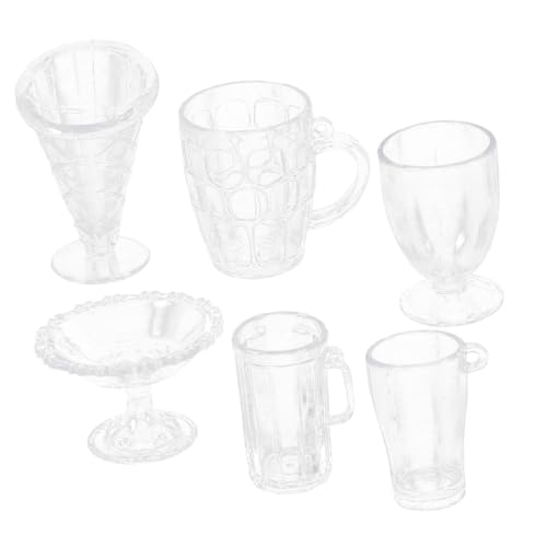 VANZACK 6 Stück Miniatur Küchenzubehör Realistisch Gestaltete Miniatur Tassen Sicher für Dekoration für Puppenhaus und Spielküche VANZACK 6 Stück Miniatur Küchenzubehör Realistisch Gestaltete Miniatur Tassen Sicher für Dekoration für Puppenhaus und Spielküche von VANZACK