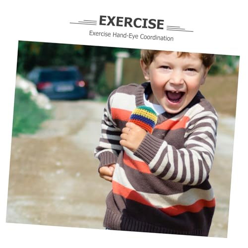 VANZACK 6 Stück Teiliges Handgefertigte Gestrickte Mehrfarben-sandsäckchen Weiche Häkelbälle für Pädagogische Jonglier Wurfspielzeuge Motorik und Koordination VANZACK 6 Stück Teiliges Handgefertigte Gestrickte Mehrfarben-sandsäckchen Weiche Häkelbälle für Pädagogische Jonglier Wurfspielzeuge Motorik und Koordination von VANZACK