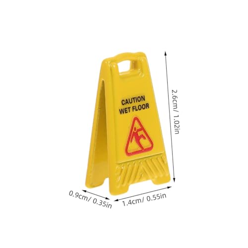 VANZACK 6 Stück Teiliges Miniatur Achtung Rutschgefahr Schild aus Langlebigem Legierungs-Material Realistische Kleine Warnschilder für Puppenhaus-Dekoration Detailgetreue VANZACK 6 Stück Teiliges Miniatur Achtung Rutschgefahr Schild aus Langlebigem Legierungs-Material Realistische Kleine Warnschilder für Puppenhaus-Dekoration Detailgetreue von VANZACK