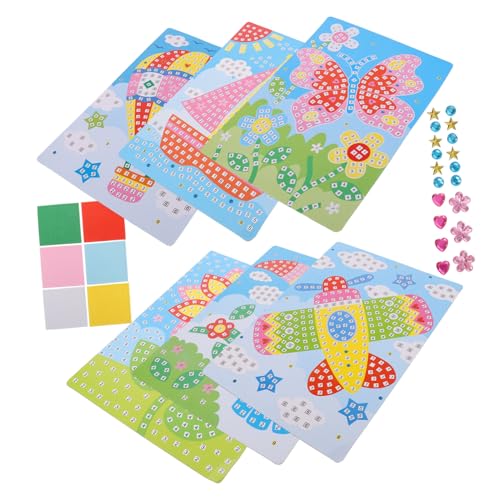 VANZACK 6 Stück Teiliges Puzzle Sticker Pädagogisch Fördernd DIY Cartoon Dekorationsspielzeug für Jungen und Mädchen zur Kreativen Formenerkennung und Feinmotorikentwicklung VANZACK 6 Stück Teiliges Puzzle Sticker Pädagogisch Fördernd DIY Cartoon Dekorationsspielzeug für Jungen und Mädchen zur Kreativen Formenerkennung und Feinmotorikentwicklung von VANZACK