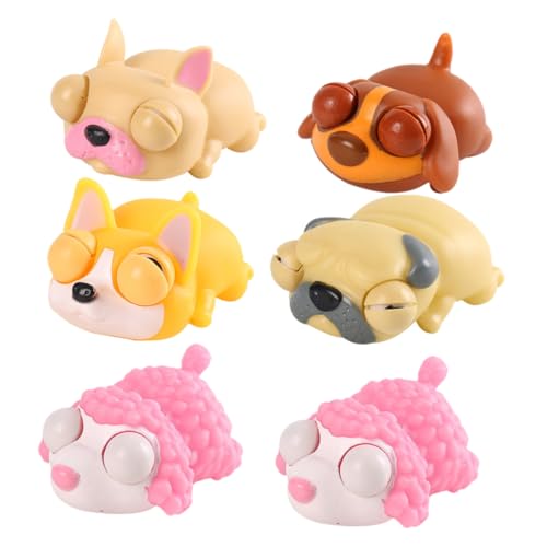VANZACK 6 Stück Teiliges Quetschspielzeug Cartoon Tierfiguren zum Stressabbau Weiches Squeeze für Partygeschenk und Sensorisches Trainingsspielzeug VANZACK 6 Stück Teiliges Quetschspielzeug Cartoon Tierfiguren zum Stressabbau Weiches Squeeze für Partygeschenk und Sensorisches Trainingsspielzeug von VANZACK
