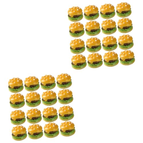 VANZACK 60 Stück Teiliges Realistische Miniatur Hamburger Modelle Künstliche Burger Dekoration mit Feiner Struktur Vielseitig als Fotorequisit Partydeko für Geeignet VANZACK 60 Stück Teiliges Realistische Miniatur Hamburger Modelle Künstliche Burger Dekoration mit Feiner Struktur Vielseitig als Fotorequisit Partydeko für Geeignet von VANZACK