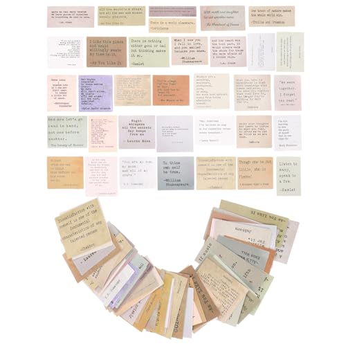 VANZACK 60 Stück Vintage Stil Zitate Sticker DIY Scrapbooking Aufkleber Motivationsspruch Planer Journal Aufkleber Selbstklebend für Tagebuch Dekoration VANZACK 60 Stück Vintage Stil Zitate Sticker DIY Scrapbooking Aufkleber Motivationsspruch Planer Journal Aufkleber Selbstklebend für Tagebuch Dekoration von VANZACK