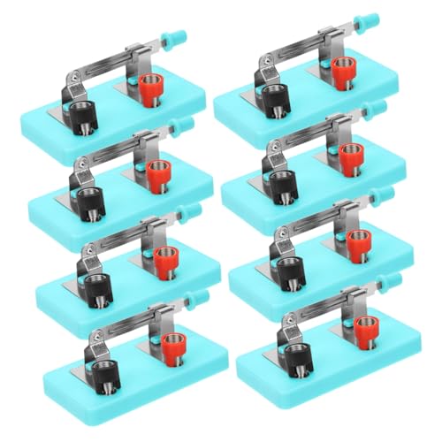 VANZACK 8 Stück Teiliges Einpoliger für Physikunterricht Präzise Elektrische Steuerung Robustes Material für Laborgeräte und Naturwissenschaftliche Experimente VANZACK 8 Stück Teiliges Einpoliger für Physikunterricht Präzise Elektrische Steuerung Robustes Material für Laborgeräte und Naturwissenschaftliche Experimente von VANZACK