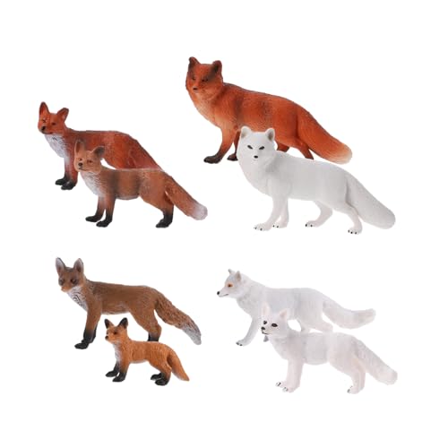 VANZACK 8 Stück Teiliges Fuchs Modellset Realistische Solide Imitationstiere für Schreibtischdekoration Pädagogisches Lernspielzeug und Detailreiche Sammlerfiguren für Zuhause und Büro VANZACK 8 Stück Teiliges Fuchs Modellset Realistische Solide Imitationstiere für Schreibtischdekoration Pädagogisches Lernspielzeug und Detailreiche Sammlerfiguren für Zuhause und Büro von VANZACK