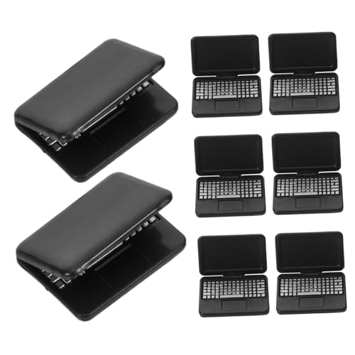 VANZACK 8 Stück Teiliges Mini-Laptop Puppenhaus Realistische Faltbare Mini-Computer aus Kunststoff Pädagogisches Kreativität und Fantasie bei Kindern VANZACK 8 Stück Teiliges Mini-Laptop Puppenhaus Realistische Faltbare Mini-Computer aus Kunststoff Pädagogisches Kreativität und Fantasie bei Kindern von VANZACK