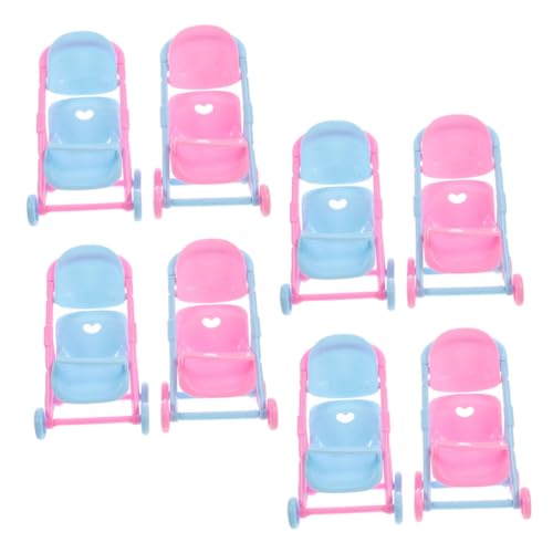 VANZACK 8 Stück Teiliges Mini Puppenwagen Realistische Kunststoff Puppenwagen Modelle Robust Kompakt und Leicht für Rollenspiele und Kreative Fantasieentwicklung VANZACK 8 Stück Teiliges Mini Puppenwagen Realistische Kunststoff Puppenwagen Modelle Robust Kompakt und Leicht für Rollenspiele und Kreative Fantasieentwicklung von VANZACK