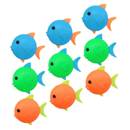 VANZACK 9 Stück Teiliges Bunte Schwimmbad Tauchspielzeuge aus Sicherem Kunststoff für Sommer Pool Spiele Unterwasser Suchspiel Bade Wasserspaß VANZACK 9 Stück Teiliges Bunte Schwimmbad Tauchspielzeuge aus Sicherem Kunststoff für Sommer Pool Spiele Unterwasser Suchspiel Bade Wasserspaß von VANZACK