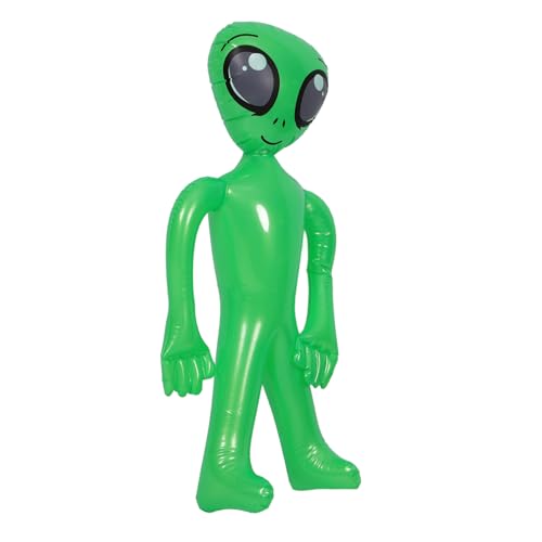 VANZACK Alien Bläst Auf Große Alien-Ballons Aufblasbares Alien-Jumbo-Alien-Aufblasspielzeug Ufo-Requisite Für Alien-Themenparty Geburtstag Halloween-Dekorationen – Grün von VANZACK