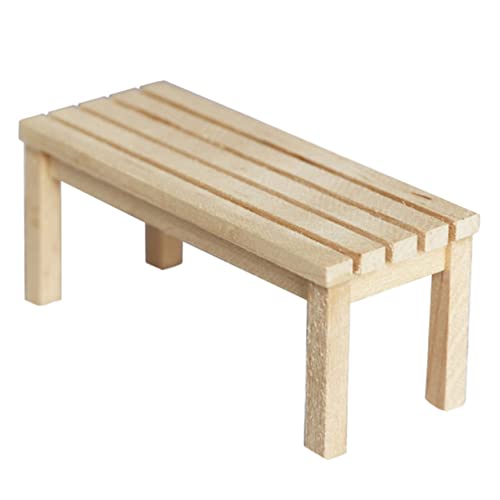 VANZACK Bankmodell Miniaturen winzig Puppenhäuser Material Möbel Mini-Bank-Stuhl-Modell Mini-Bank-Modell stuhlbank aus Holz Holzbank hölzern Beige VANZACK Bankmodell Miniaturen winzig Puppenhäuser Material Möbel Mini-Bank-Stuhl-Modell Mini-Bank-Modell stuhlbank aus Holz Holzbank hölzern Beige von VANZACK