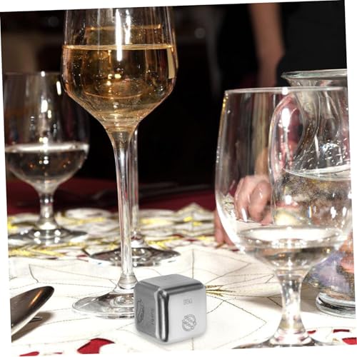 VANZACK Edelstahl Würfel Food Decider Würfel Partyspiel Würfelspiel Requisite Kleiner Tragbarer Sechseitiger mit Abgerundeten Ecken für Zuhause Bar Ktv VANZACK Edelstahl Würfel Food Decider Würfel Partyspiel Würfelspiel Requisite Kleiner Tragbarer Sechseitiger mit Abgerundeten Ecken für Zuhause Bar Ktv von VANZACK