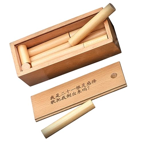 VANZACK Holz Puzzle stäbchen Iq Testspielzeug Gehirntrainer Geduldsspiel für Erwachsene Förderspielzeug Ab Jahren Kompakt und Tragbar VANZACK Holz Puzzle stäbchen Iq Testspielzeug Gehirntrainer Geduldsspiel für Erwachsene Förderspielzeug Ab Jahren Kompakt und Tragbar von VANZACK