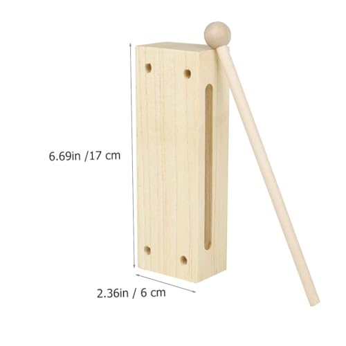 VANZACK Holz Schlaginstrument für Percussion Schlägel Robustes Musikinstrument aus Holz Fördert Motorik und Rhythmusgefühl für Jungen und Mädchen VANZACK Holz Schlaginstrument für Percussion Schlägel Robustes Musikinstrument aus Holz Fördert Motorik und Rhythmusgefühl für Jungen und Mädchen von VANZACK