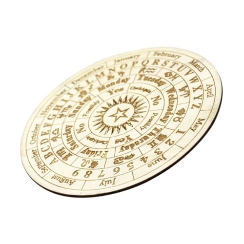 VANZACK Holz divinationsplatte Astrologie messageboard mit Geschnitztem Muster Dekoratives Glattes Wahrsage Accessoire für Spirituelle Zeremonien und Esoterische Spiele Kleines VANZACK Holz divinationsplatte Astrologie messageboard mit Geschnitztem Muster Dekoratives Glattes Wahrsage Accessoire für Spirituelle Zeremonien und Esoterische Spiele Kleines von VANZACK