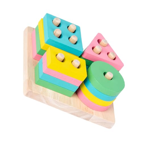 VANZACK Holzbauklötze für Pädagogisches Geometrisches Stapelspiel Bunte Holzbausteine zur Form Farberkennung Fördert Feinmotorik und Kreatives Lernen Zufällige Farbe Zufällige Farbe VANZACK Holzbauklötze für Pädagogisches Geometrisches Stapelspiel Bunte Holzbausteine zur Form Farberkennung Fördert Feinmotorik und Kreatives Lernen Zufällige Farbe Zufällige Farbe von VANZACK