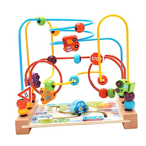 VANZACK Holzperlen Labyrinthspielzeug Motorisch Fördernd Lernspielzeug aus Sicherem Holz für Kleinkinder Ab Jahren zur Kognitiven Entwicklung und Spielerischen Intelligenzsteigerung VANZACK Holzperlen Labyrinthspielzeug Motorisch Fördernd Lernspielzeug aus Sicherem Holz für Kleinkinder Ab Jahren zur Kognitiven Entwicklung und Spielerischen Intelligenzsteigerung von VANZACK