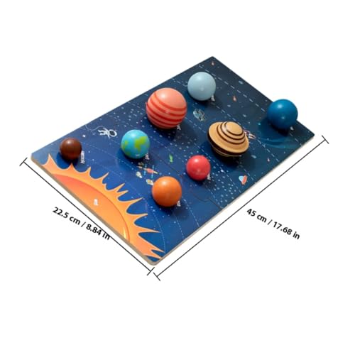 VANZACK Holzpuzzle Solar System Lernspielzeug für Holz Planeten Puzzle Montessori Motorikspielzeug Ab Jahren Frühe Form Farbenerkennung Edukativ VANZACK Holzpuzzle Solar System Lernspielzeug für Holz Planeten Puzzle Montessori Motorikspielzeug Ab Jahren Frühe Form Farbenerkennung Edukativ von VANZACK
