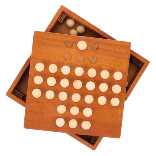 VANZACK Holzschachspiel Klassisches Solitärspiel für Junge Mädchen und Erwachsene Pädagogisches Spielzeug Geduld für Familien und Freunde VANZACK Holzschachspiel Klassisches Solitärspiel für Junge Mädchen und Erwachsene Pädagogisches Spielzeug Geduld für Familien und Freunde von VANZACK