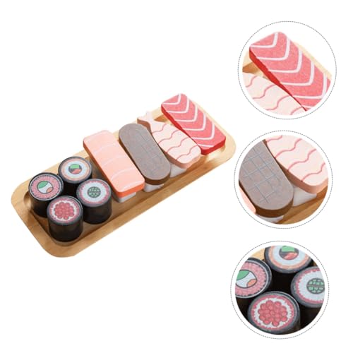 VANZACK Kinderküche Holz Sushi Teilig Mini Holzbrot Simulation Interaktives Rollenspiel Küchenzubehör für Jungen Mädchen Ab Jahren Kreativität und Fantasie VANZACK Kinderküche Holz Sushi Teilig Mini Holzbrot Simulation Interaktives Rollenspiel Küchenzubehör für Jungen Mädchen Ab Jahren Kreativität und Fantasie von VANZACK