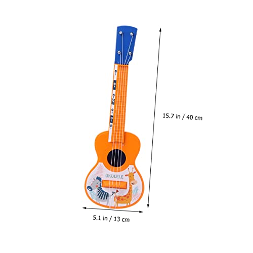 VANZACK Kinderspielzeug Ukulele Saitige Kleine Gitarre mit Süßem Cartoon Tiermotiv Farbenfrohes Lerninstrument Fantasie und Gehörentwicklung Geeignet für Drinnen und Zufällige Farbe VANZACK Kinderspielzeug Ukulele Saitige Kleine Gitarre mit Süßem Cartoon Tiermotiv Farbenfrohes Lerninstrument Fantasie und Gehörentwicklung Geeignet für Drinnen und Zufällige Farbe von VANZACK