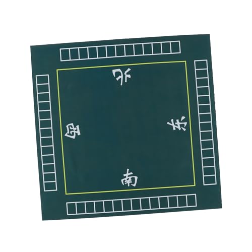 VANZACK Mahjong Tischmatte Quadratisch Rutschfestes Dickes Brettspiel tischcover mit Schalldämpfender Oberfläche für Mahjong und Karten Schutzverstärkter Spieltischüberzug Grün VANZACK Mahjong Tischmatte Quadratisch Rutschfestes Dickes Brettspiel tischcover mit Schalldämpfender Oberfläche für Mahjong und Karten Schutzverstärkter Spieltischüberzug Grün von VANZACK