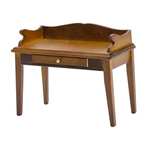 VANZACK Maßstab Vintage Holz Schreibtisch Puppenhaus Möbel Dekoration Schlafzimmer Ornament Realistische Miniaturmöbel für Puppenhaus VANZACK Maßstab Vintage Holz Schreibtisch Puppenhaus Möbel Dekoration Schlafzimmer Ornament Realistische Miniaturmöbel für Puppenhaus von VANZACK