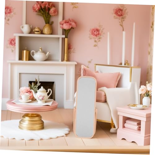 VANZACK Maßstab Vollständiger Ankleidespiegel Holzfarben Mini Spiegel für Bastelprojekte und Puppenhaus Dekor VANZACK Maßstab Vollständiger Ankleidespiegel Holzfarben Mini Spiegel für Bastelprojekte und Puppenhaus Dekor von VANZACK