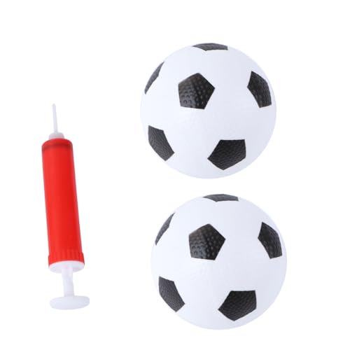 VANZACK Mini Fußball Durchmesser Weiße Bälle und Roter Ballpumpe Robustes Fußballspielzeug für Drinnen und Draußen Fördert Bewegung und Lernspaß für Jungen und Mädchen VANZACK Mini Fußball Durchmesser Weiße Bälle und Roter Ballpumpe Robustes Fußballspielzeug für Drinnen und Draußen Fördert Bewegung und Lernspaß für Jungen und Mädchen von VANZACK