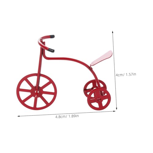 VANZACK Miniatur Dreirad Modell aus Kreative Puppenhaus-Dekoration Detailliertes Miniaturspielzeug Leichtes Puppenmöbel Zubehör für Mädchen und Rotes Mini Haus Ornament VANZACK Miniatur Dreirad Modell aus Kreative Puppenhaus-Dekoration Detailliertes Miniaturspielzeug Leichtes Puppenmöbel Zubehör für Mädchen und Rotes Mini Haus Ornament von VANZACK