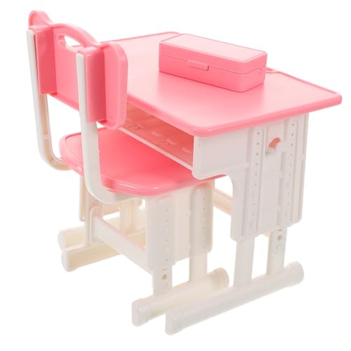 VANZACK Miniatur Klassenzimmer Möbel Lernmöbel Puppenhaus Spiel Zubehör Realistische Miniatur Schreibtisch und Stuhl für Interaktives Rollenspiel und Kreatives Lernen VANZACK Miniatur Klassenzimmer Möbel Lernmöbel Puppenhaus Spiel Zubehör Realistische Miniatur Schreibtisch und Stuhl für Interaktives Rollenspiel und Kreatives Lernen von VANZACK