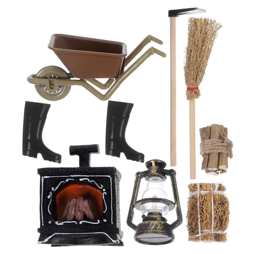 VANZACK Miniatur Puppenhaus Kamin mit Miniatur Holzscheiten Vintage Dollhouse Möbel Dekoratives Winter Zubehör für Mikro Szenen Nicht Beleuchteter Kupferkamin Puppenhaus Dekoration VANZACK Miniatur Puppenhaus Kamin mit Miniatur Holzscheiten Vintage Dollhouse Möbel Dekoratives Winter Zubehör für Mikro Szenen Nicht Beleuchteter Kupferkamin Puppenhaus Dekoration von VANZACK