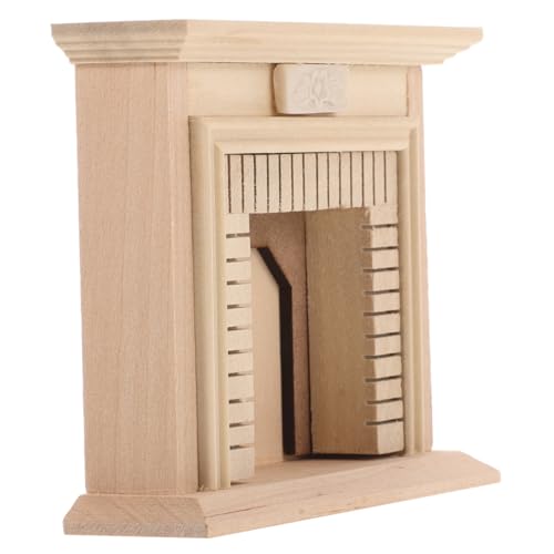 VANZACK Miniatur Puppenhaus Kaminofen aus Holz Unbemalt Leichte DIY Mini Möbeldekoration für Puppenhaus für Kreative Bastelprojekte VANZACK Miniatur Puppenhaus Kaminofen aus Holz Unbemalt Leichte DIY Mini Möbeldekoration für Puppenhaus für Kreative Bastelprojekte von VANZACK