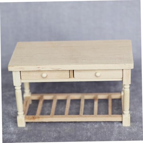 VANZACK Miniatur Puppenhaus Möbel aus Holz Retro Schreibtisch Modell mit Dekorativer Miniatur Tisch für Puppenhaus Zubehör VANZACK Miniatur Puppenhaus Möbel aus Holz Retro Schreibtisch Modell mit Dekorativer Miniatur Tisch für Puppenhaus Zubehör von VANZACK