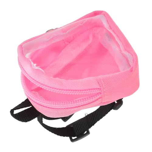 VANZACK Miniatur Puppenrucksack mit Verstellbaren Schultergurten Transparenter Fenster Schultasche Niedlicher Mini Rucksack für Puppen Geeignet für Kindergarten und Vorschule Rosa VANZACK Miniatur Puppenrucksack mit Verstellbaren Schultergurten Transparenter Fenster Schultasche Niedlicher Mini Rucksack für Puppen Geeignet für Kindergarten und Vorschule Rosa von VANZACK