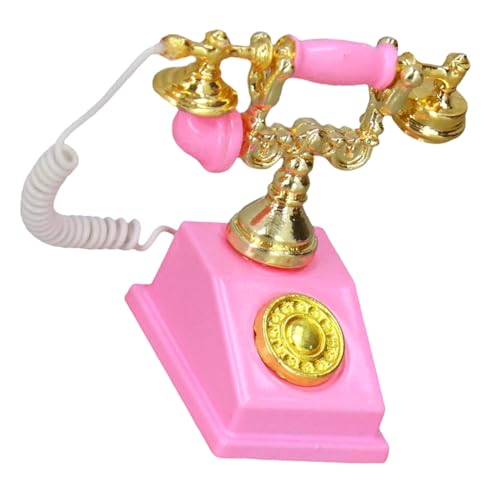 VANZACK Miniatur Vintage Telefon Miniatur Telefonmodell Puppenhaus Dekoration Mini Retro Telefon Mini Haus Zubehör für Kinderzimmer und Schreibtisch VANZACK Miniatur Vintage Telefon Miniatur Telefonmodell Puppenhaus Dekoration Mini Retro Telefon Mini Haus Zubehör für Kinderzimmer und Schreibtisch von VANZACK