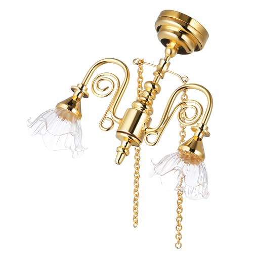 VANZACK Miniatur deckenleuchte Vintage Puppenhaus Lampe aus Metall mit Magnetischer Basis Langlebig und Realistisch als Möbelornament und Dekoration für Puppenhausbeleuchtung VANZACK Miniatur deckenleuchte Vintage Puppenhaus Lampe aus Metall mit Magnetischer Basis Langlebig und Realistisch als Möbelornament und Dekoration für Puppenhausbeleuchtung von VANZACK