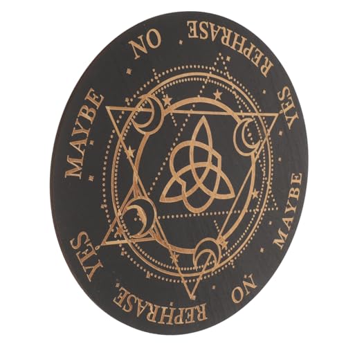 VANZACK Pendelbrett mit Muster Esoterisches Wahrsagebrett für Hexen Altar Kunstvoll Graviertes Dowsing Board Spirituelle Wohnraumdekoration Divinatorisches VANZACK Pendelbrett mit Muster Esoterisches Wahrsagebrett für Hexen Altar Kunstvoll Graviertes Dowsing Board Spirituelle Wohnraumdekoration Divinatorisches von VANZACK
