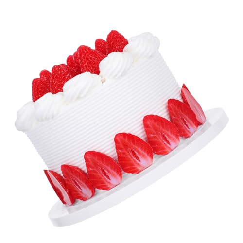 VANZACK Realistisches Kunstgeburtstagskuchen Modell Leicht zu Reinigen Tragbar Realistische Dessert Attrappe für Dekoration Schaufenster Fotografie und Party Dekor VANZACK Realistisches Kunstgeburtstagskuchen Modell Leicht zu Reinigen Tragbar Realistische Dessert Attrappe für Dekoration Schaufenster Fotografie und Party Dekor von VANZACK