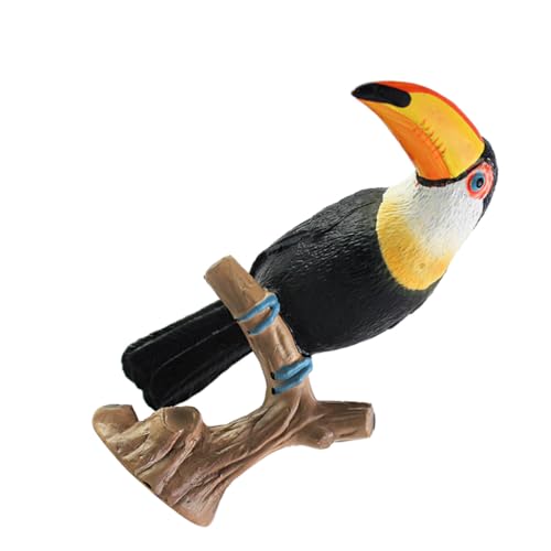 VANZACK Realistisches Toucan Tiermodell Kreativ Fantasie Dekoration Kunststoff Vogel Figur für Innen und Außen VANZACK Realistisches Toucan Tiermodell Kreativ Fantasie Dekoration Kunststoff Vogel Figur für Innen und Außen von VANZACK