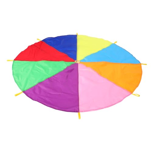 VANZACK Regenbogen Fallschirm mit Griffen Buntes Gym Parachute für Kooperatives Outdoor Aktivität Teamtraining Indoor und Garten Spielspaß VANZACK Regenbogen Fallschirm mit Griffen Buntes Gym Parachute für Kooperatives Outdoor Aktivität Teamtraining Indoor und Garten Spielspaß von VANZACK