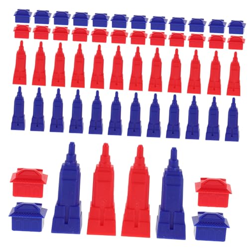 VANZACK Teiliges Ersatzspielhaus Robustem Kunststoff für Brettspiele Inklusive Kleiner Häuser und Großer Hotels in Rot und Blau Detailliertes Design für Vielseitigen Mehrspielerspaß VANZACK Teiliges Ersatzspielhaus Robustem Kunststoff für Brettspiele Inklusive Kleiner Häuser und Großer Hotels in Rot und Blau Detailliertes Design für Vielseitigen Mehrspielerspaß von VANZACK