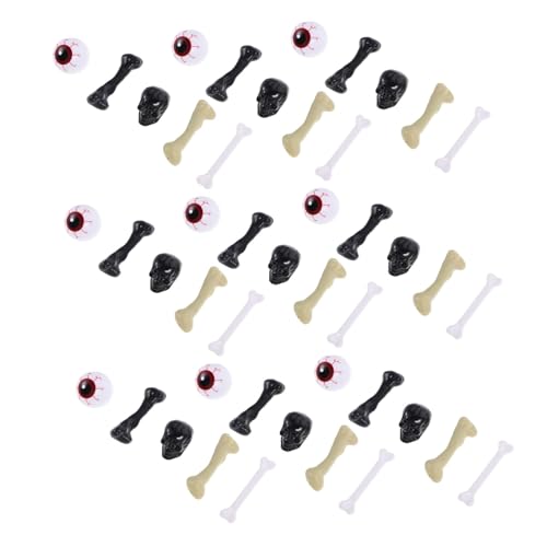 VANZACK Teiliges Halloween Deko Realistischen Hohlen Kunststoff-Augen Knochen und Kleinen Totenköpfen Leicht Langlebig für Gruselige Party Basteldekorationen VANZACK Teiliges Halloween Deko Realistischen Hohlen Kunststoff-Augen Knochen und Kleinen Totenköpfen Leicht Langlebig für Gruselige Party Basteldekorationen von VANZACK