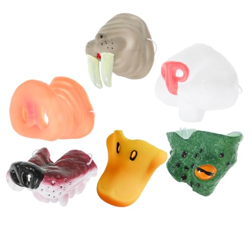 VANZACK Teiliges Tier Nasen aus Langlebigem Vinyl Realistische Halloween Cosplay Requisiten mit Schwein Hund Hasen Frosch Walross und Entennase Leicht Stabil für Party und Bühnenauftritte VANZACK Teiliges Tier Nasen aus Langlebigem Vinyl Realistische Halloween Cosplay Requisiten mit Schwein Hund Hasen Frosch Walross und Entennase Leicht Stabil für Party und Bühnenauftritte von VANZACK